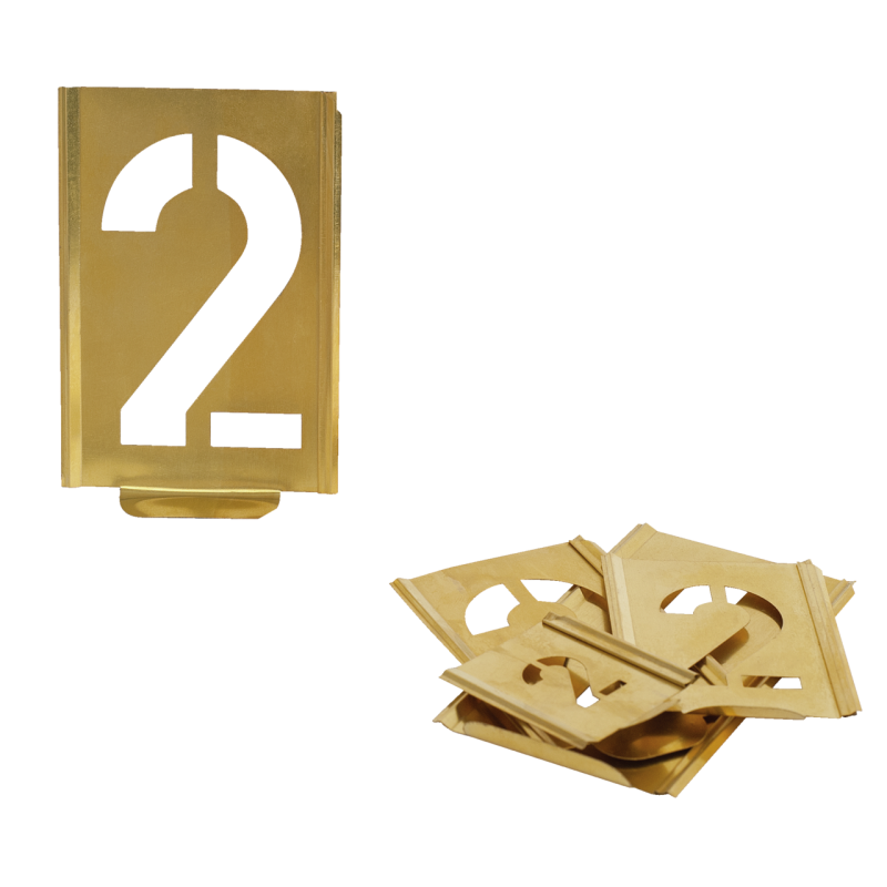 Kukko Profi-Signierschablonen-Satz (Zahlen) mit Steckmechanismus