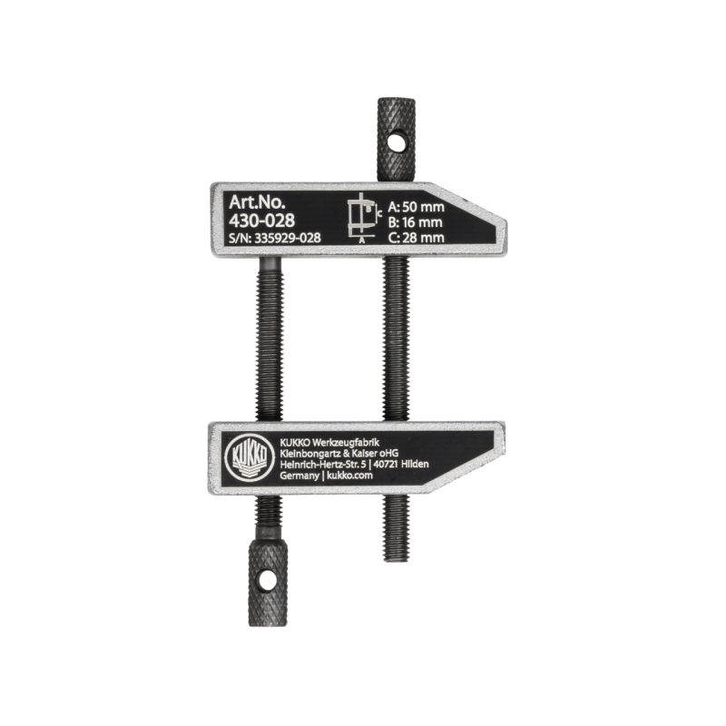 Kukko Parallel-Schraubzwinge mit doppelter Spindelführung