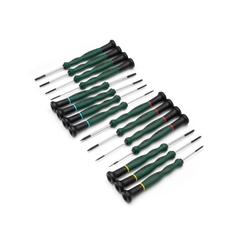 Sata 15 Tlg. Präzisions Elektronik-& Feinmechanik Schraubendreher Set