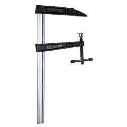 Kukko Tiefspann-Temperguss-Schraubzwinge mit Stahl-Knebelgriff