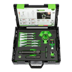 Kukko Hydraulischer „4 Abzieher“-Satz 50-150 x 150 mm / 10 ton mit selbstzentrierenden Abzugshaken