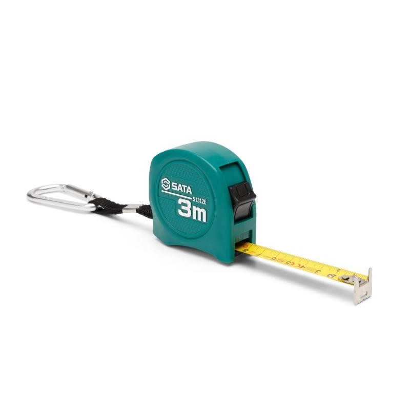 Sata Bandmaß mit Feststeller und Karabiner 3mx16mm