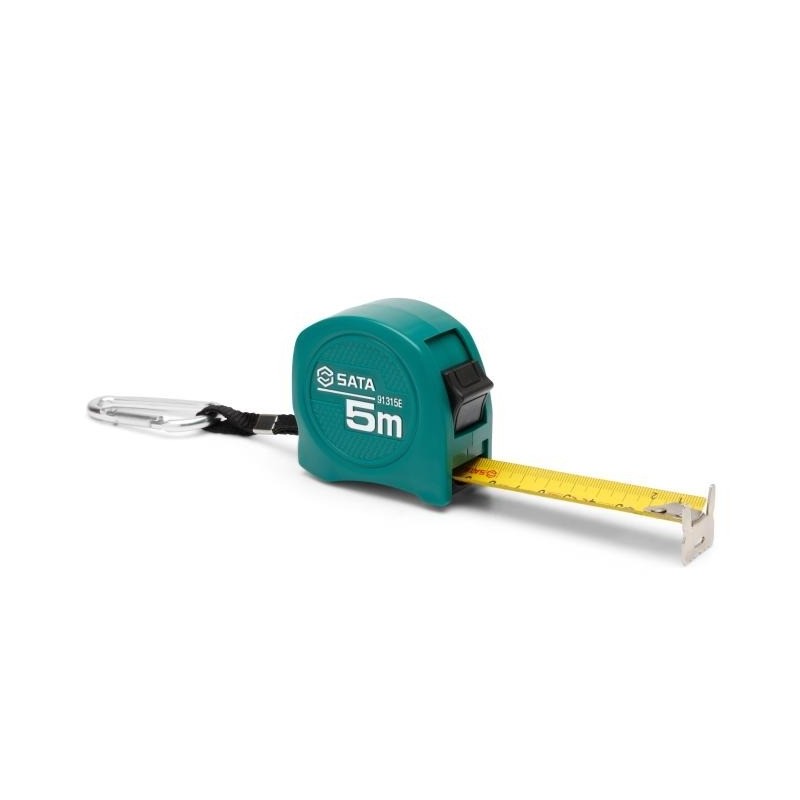 Sata Bandmaß mit Feststeller und Karabiner 5mx25mm