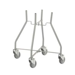 Matador Eimerhalter 10/20 L, 4 Lenkrollen, Gestell grau pulverbeschi