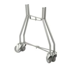 Matador Eimerhalter 10/20 L, 4 Lenkrollen, Gestell grau pulverbeschi