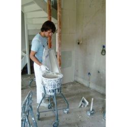 Matador Eimerhalter 10/20 L, 4 Lenkrollen, Gestell grau pulverbeschi