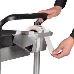 Matador Etikettenspender Grau Pulverbeschichtet