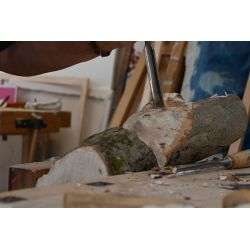 Kirschen Hohlbeitel mit Weißbuchenheft, 26 mm, Ulmer-Form