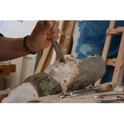 Kirschen Hohlbeitel mit Weißbuchenheft, 24 mm, Ulmer-Form