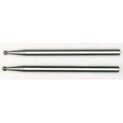PROXXON Diamantschleifstifte, Kugel, 1,0 mm, 2 Stück