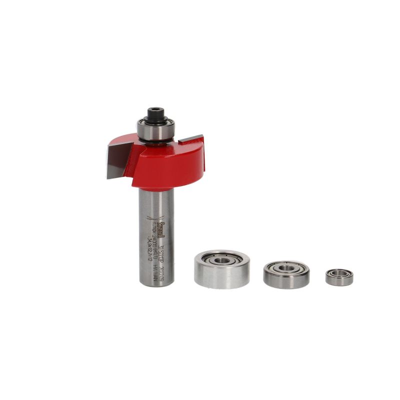 Freud Falzfräser mit einem 4-teiligen Kugellagersatz Schaft 12 mm 12,7