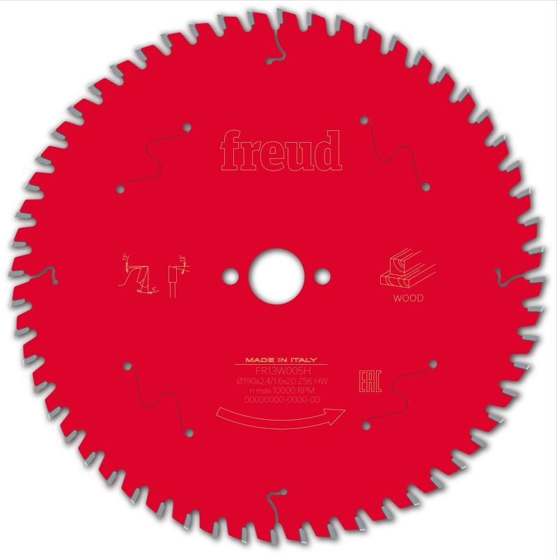 Freud Handsäge Holz 190 x 20 x 2,4/1,6 x Z56