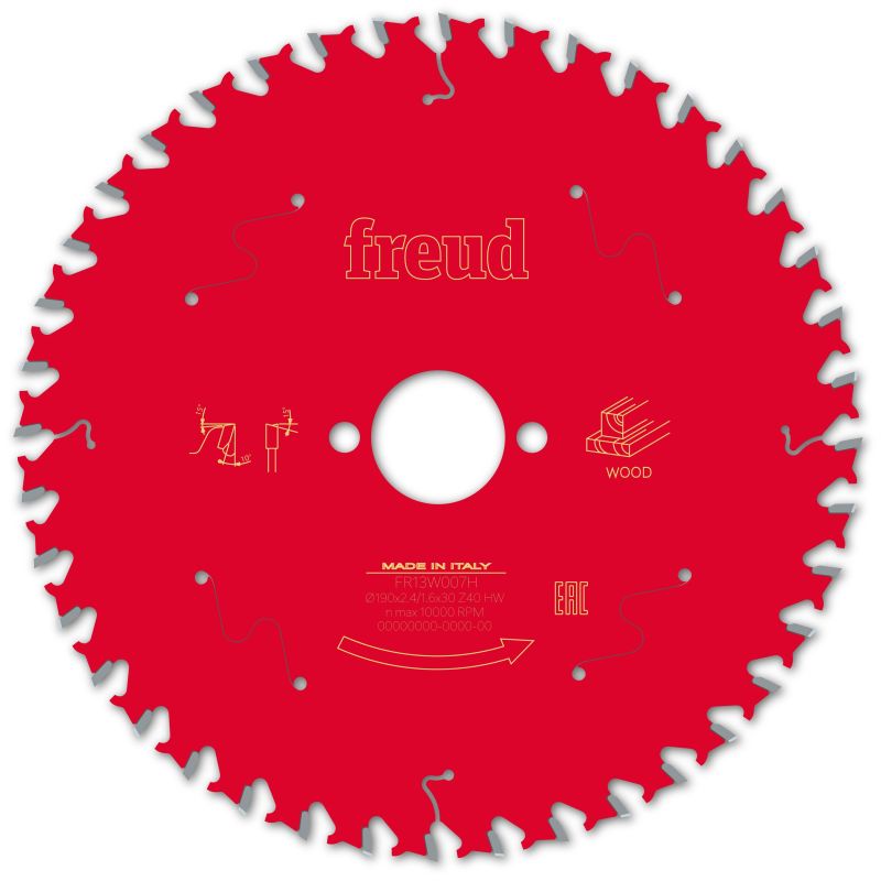 Freud Handsäge Holz 190 x 30 x 2,4/1,6 x Z40