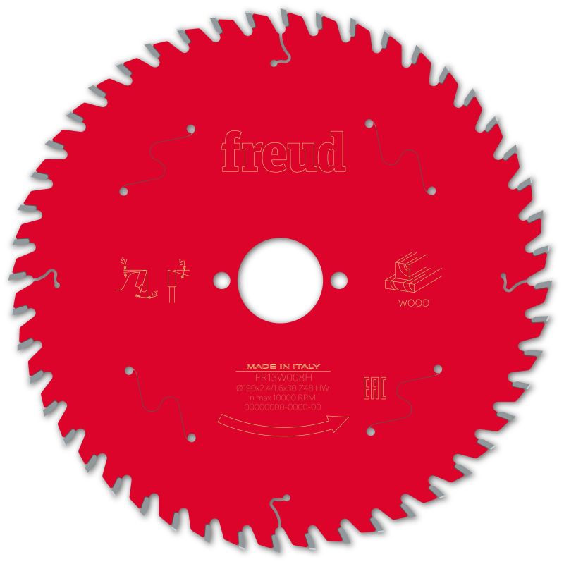 Freud Handsäge Holz 190 x 30 x 2,4/1,6 x Z48