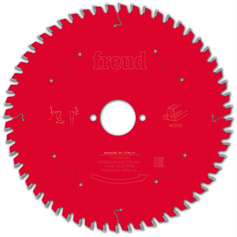 Freud Handsäge Holz 190 x 30 x 2,4/1,6 x Z56