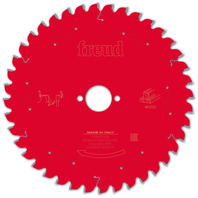 Freud Kapp- und Gehrungssäge Holz 216 x 30 x 2,4/1,8 x Z40