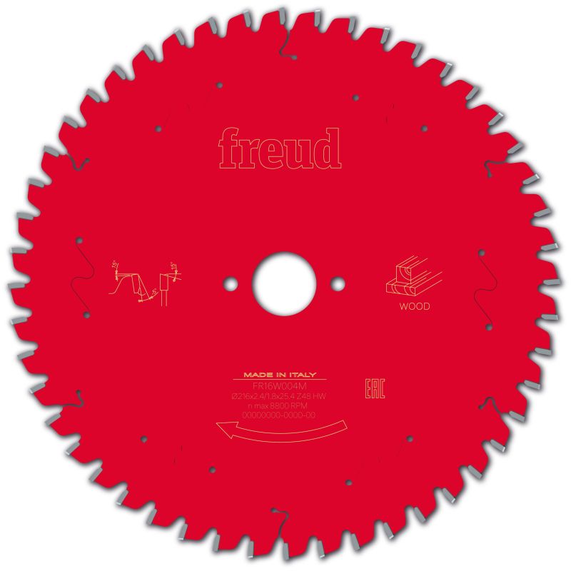 Freud Kapp- und Gehrungssäge Holz 216 x 25,4 x 2,4/1,8 x Z48