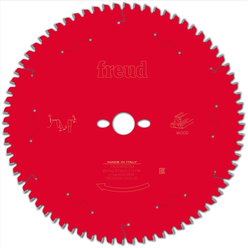 Freud Kapp- und Gehrungssäge Holz 315 x 30 x 2,4/1,8 x Z72