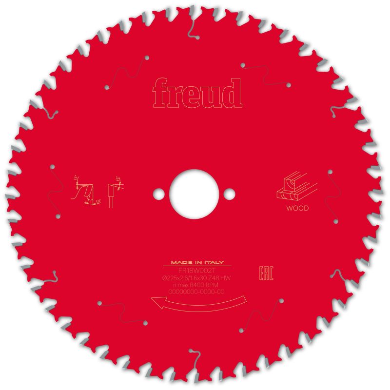 Freud Tischkreissäge Holz 225 x 30 x 2,6/1,6 x Z48