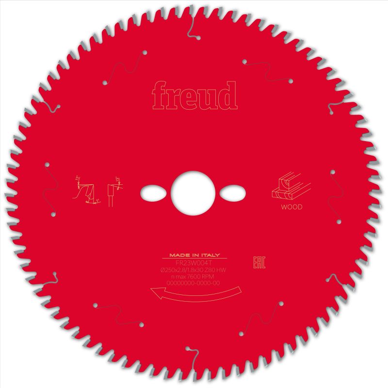 Freud Tischkreissäge Holz 250 x 30 x 2,8/1,8 x Z80