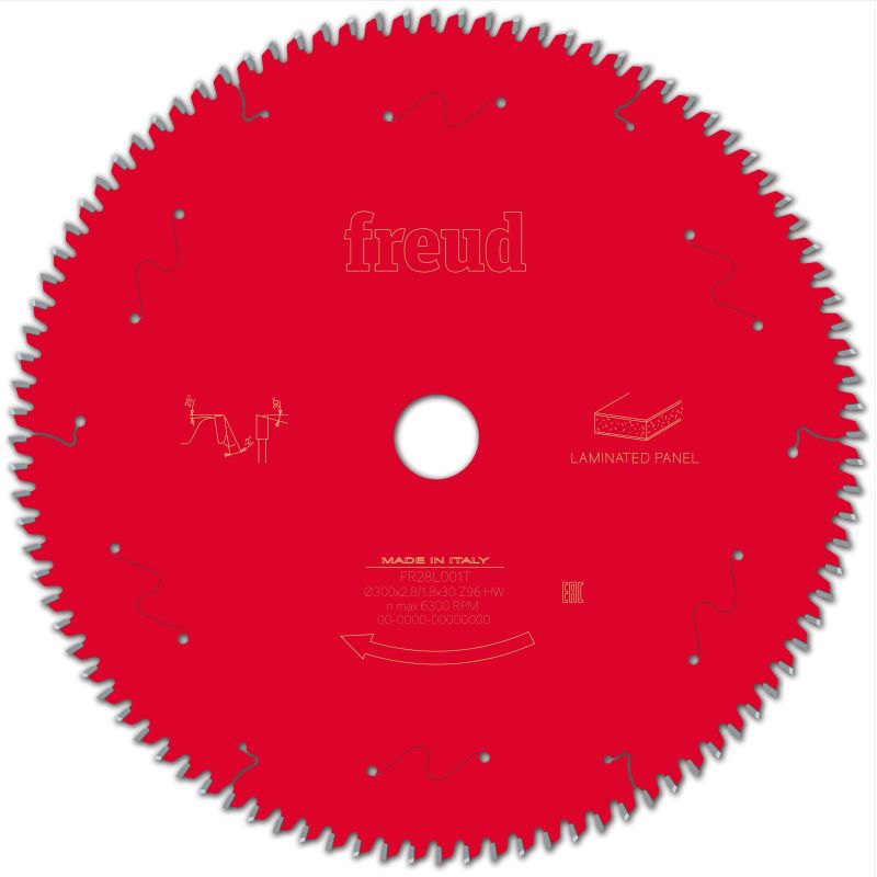 Freud Tischkreissäge beschichtete Platten 300 x 30 x 2,8/1,8 x Z96