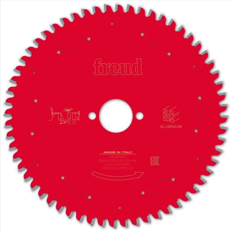 Freud Handsäge Aluminium 200 x 30 x 2,8/1,8 x Z60