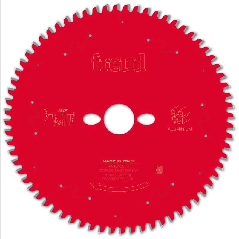 Freud Tischkreissäge Aluminium 225 x 30 x 2,6/1,8 x Z68