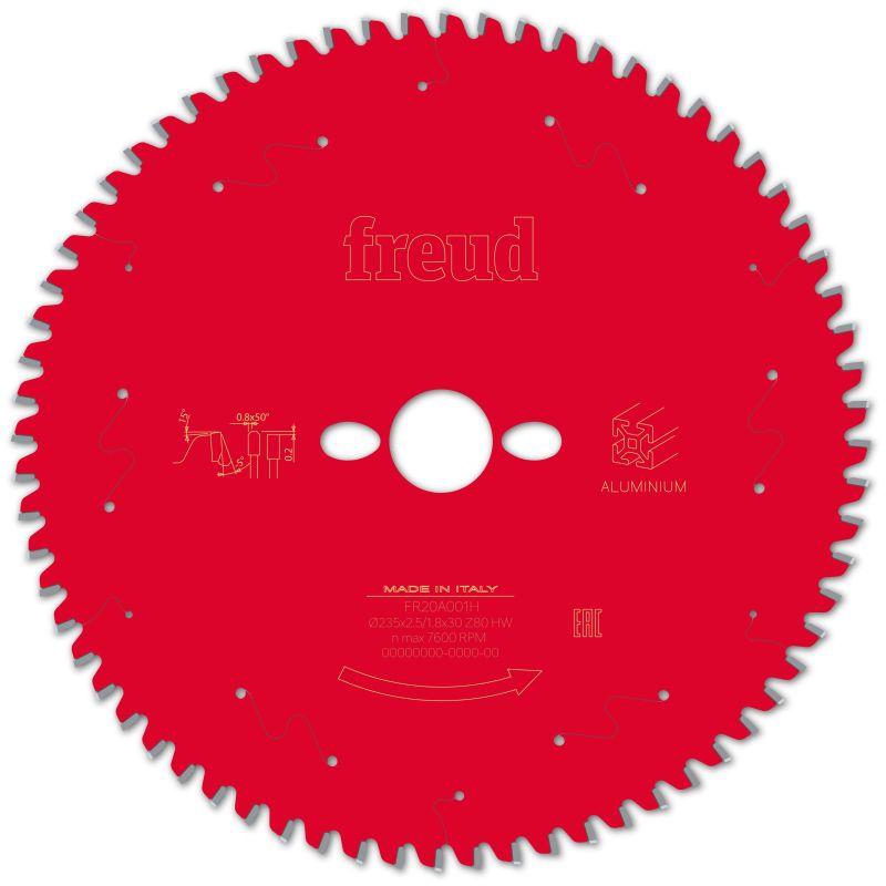 Freud Tischkreissäge Aluminium 250 x 30 x 2,8/2 x Z68
