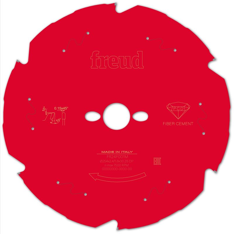 Freud Kapp- und Gehrungssäge Faserzement 254 x 30 x 2,4/1,8 x Z6