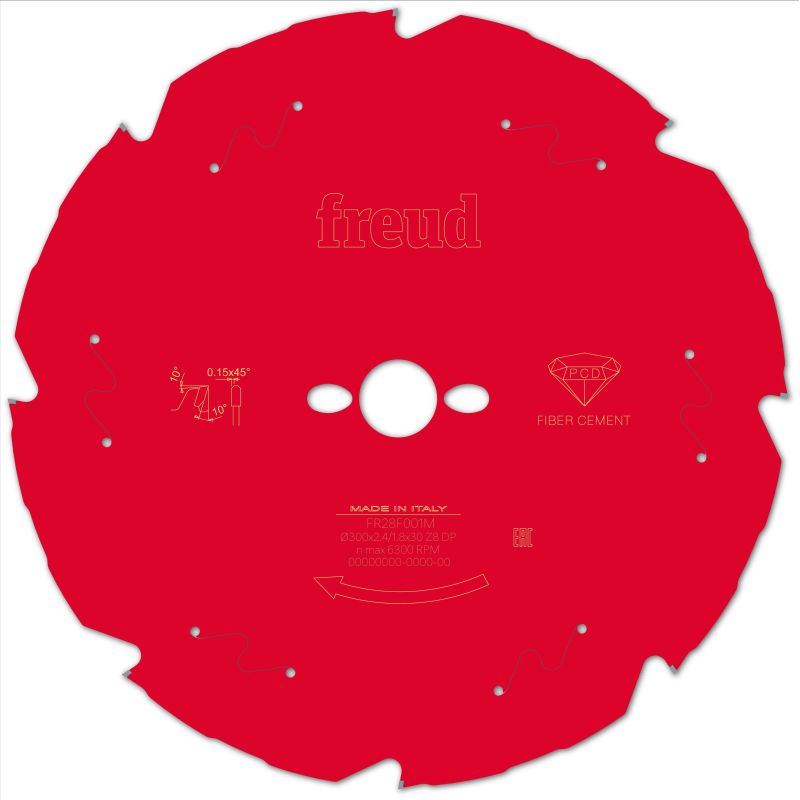 Freud Kapp- und Gehrungssäge Faserzement 300 x 30 x 2,4/1,8 x Z8