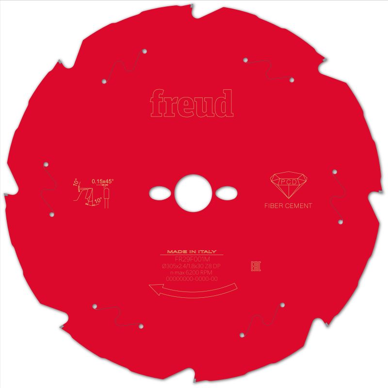 Freud Kapp- und Gehrungssäge Faserzement 305 x 30 x 2,4/1,8 x Z8