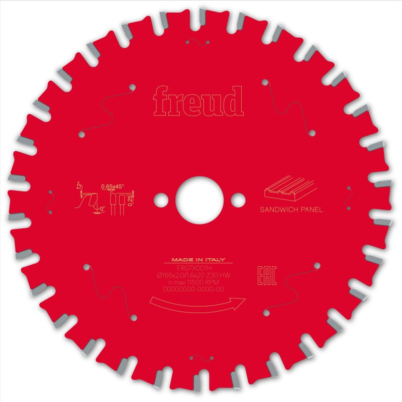 Freud Handsäge Sandwichplatten 165 x 20 x 2/1,6 x Z30