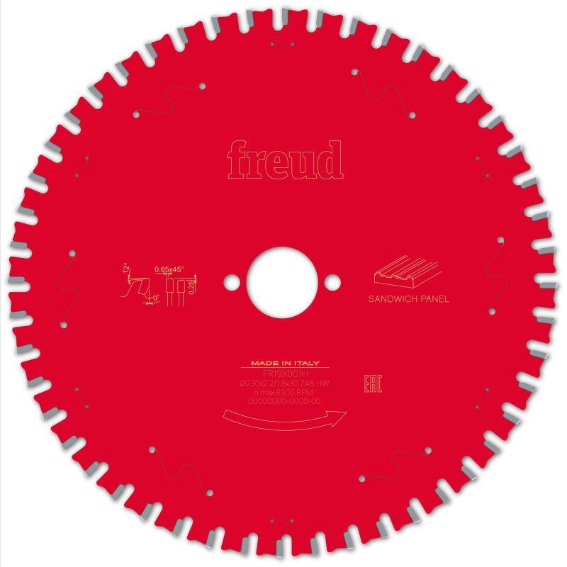 Freud Handsäge Sandwichplatten 230 x 30 x 2,2/1,8 x Z48