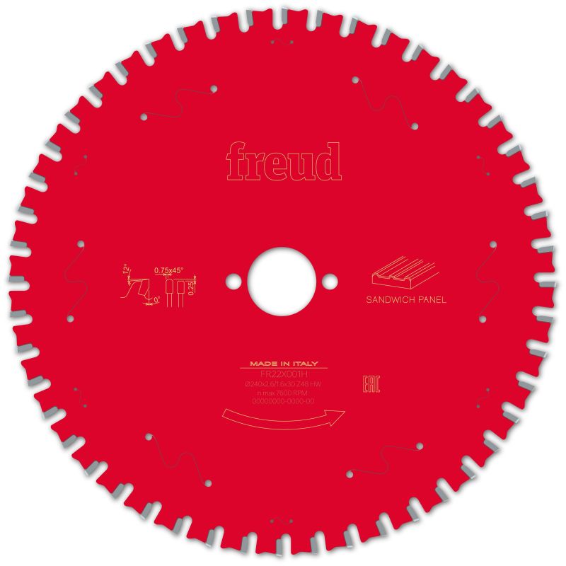 Freud Handsäge Sandwichplatten 240 x 30 x 2,6/1,6 x Z48