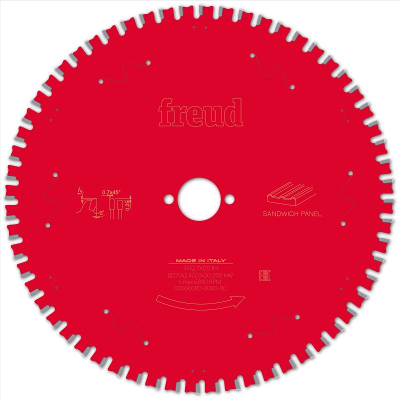 Freud Handsäge Sandwichplatten 270 x 30 x 2,4/2 x Z60