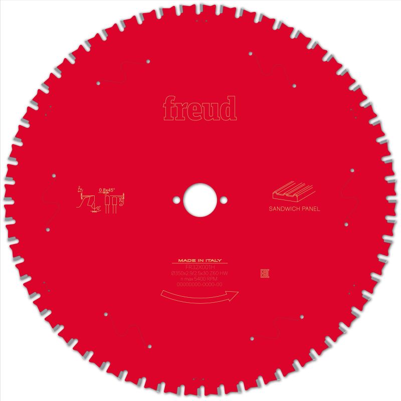 Freud Handsäge Sandwichplatten 350 x 30 x 2,9/2,5 x Z60