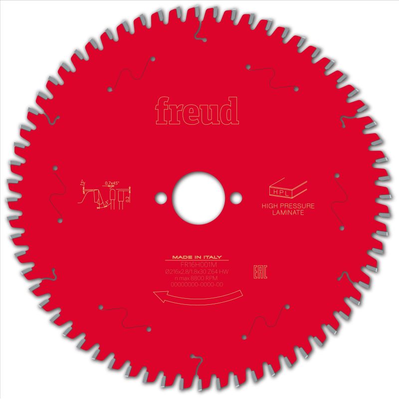 Freud Kapp- und Gehrungssäge HPL 216 x 30 x 2,8/1,8 x Z64