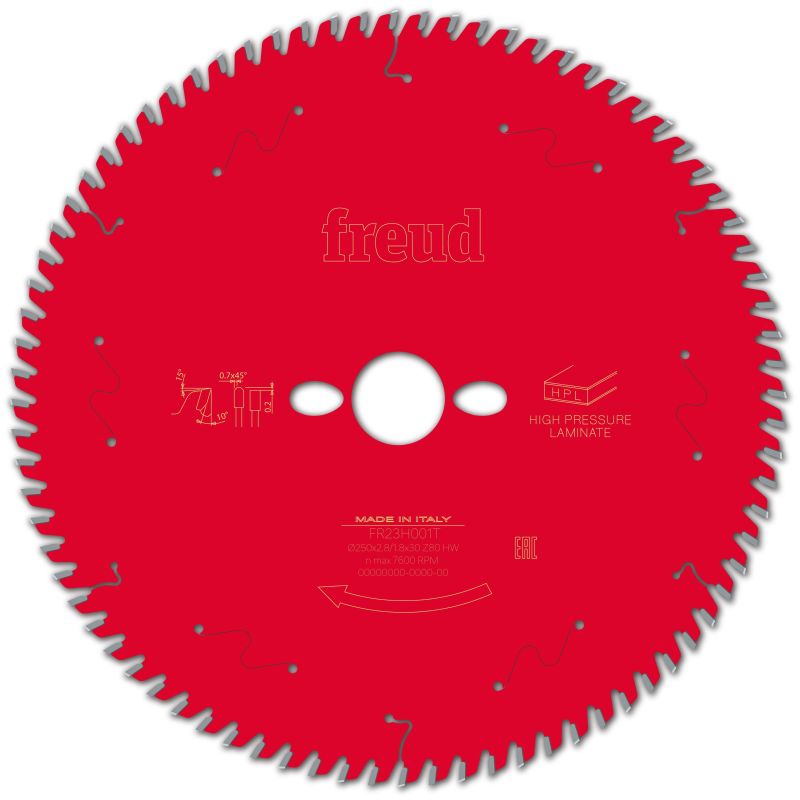 Freud Tischkreissäge HPL 250 x 30 x 2,8/1,8 x Z80