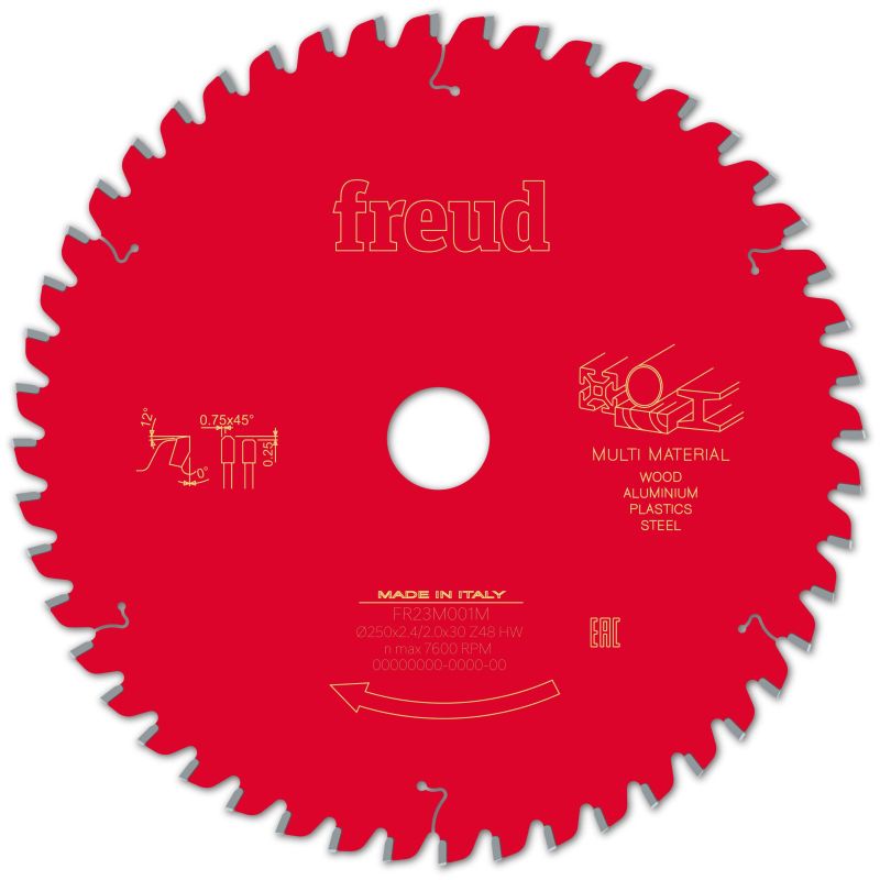 Freud Kapp- und Gehrungssäge Multimaterial 250 x 30 x 2,4/2 x Z48