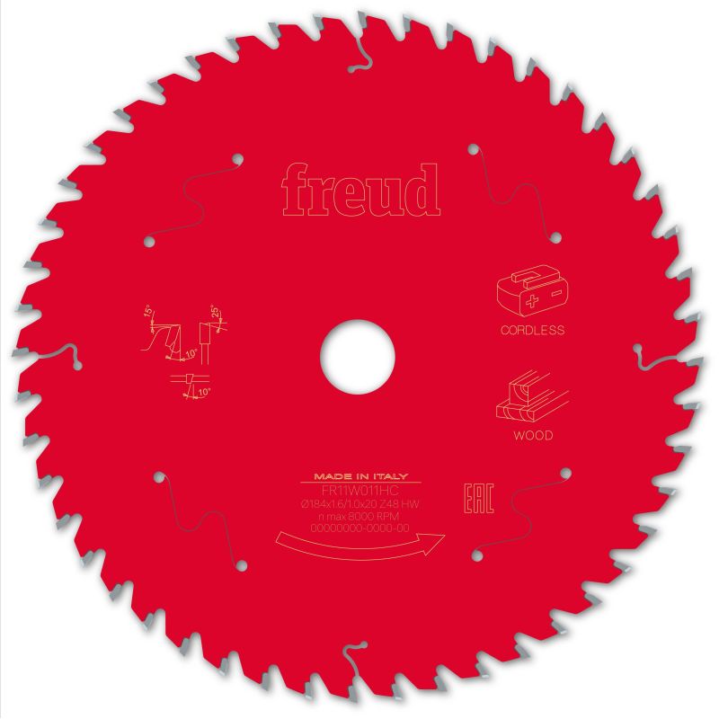 Freud Akku-Handsäge Holz 184 x 20 x 1,6/1 x Z48