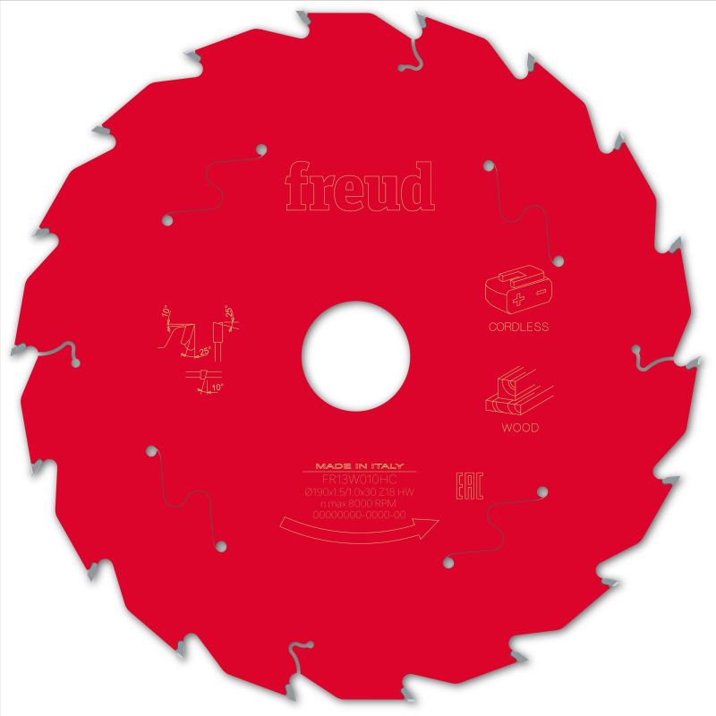 Freud Akku-Handsäge Holz 190 x 30 x 1,5/1 x Z18