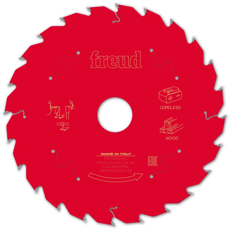 Freud Akku-Handsäge Holz 190 x 30 x 1,5/1 x Z24