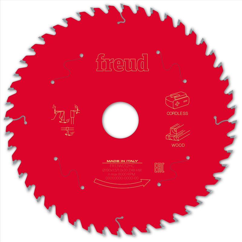 Freud Akku-Handsäge Holz 190 x 30 x 1,5/1 x Z48