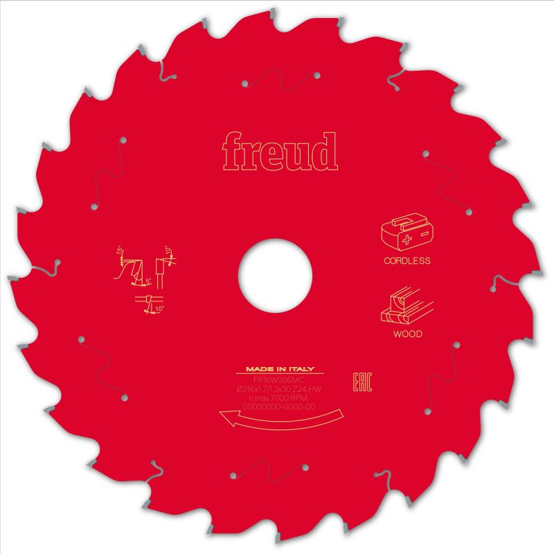 Freud Akku-Kapp- und Gehrungssäge Holz 216 x 30 x 1,7/1,2 x Z24