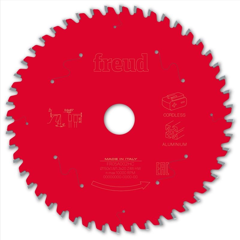 Freud Akku-Handsäge Aluminium 150 x 20 x 1,8/1,3 x Z48
