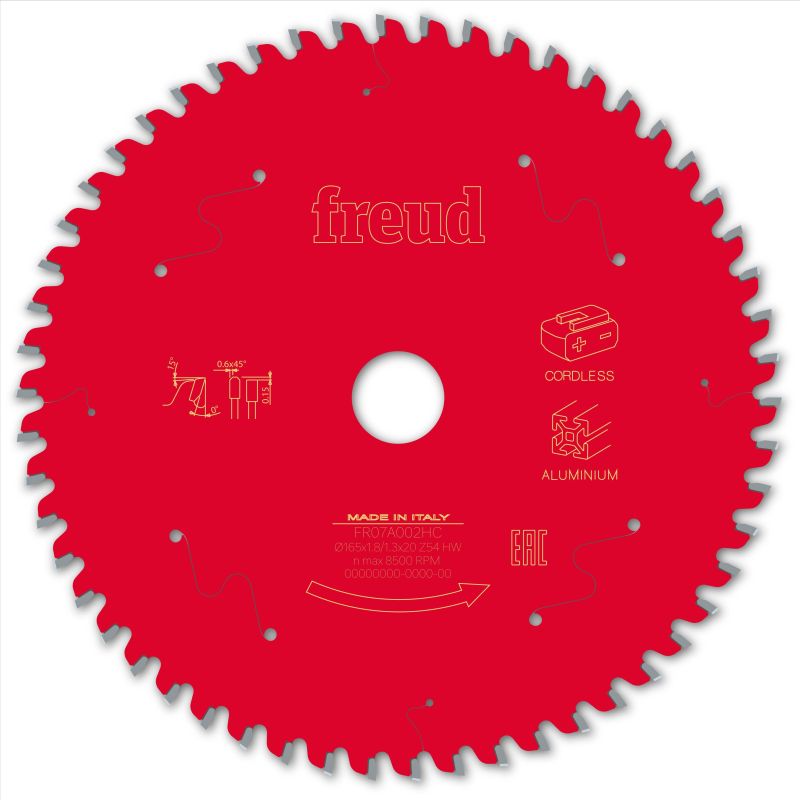 Freud Akku-Handsäge Aluminium 165 x 20 x 1,8/1,3 x Z54