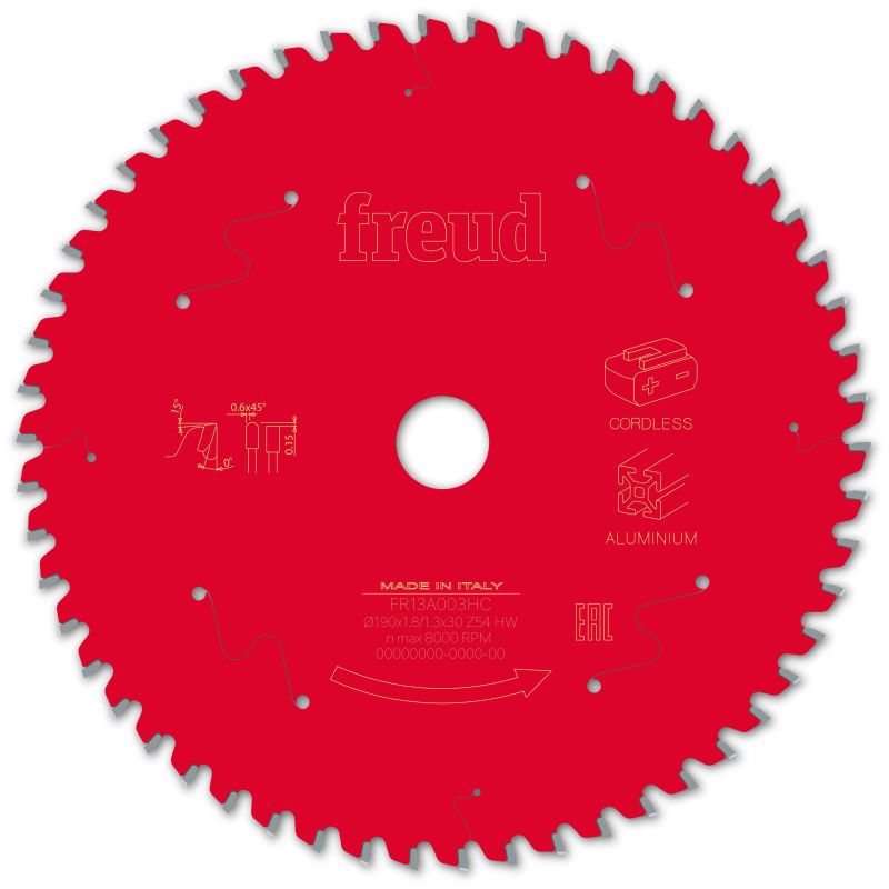 Freud Akku-Handsäge Aluminium 190 x 30 x 1,8/1,3 x Z54