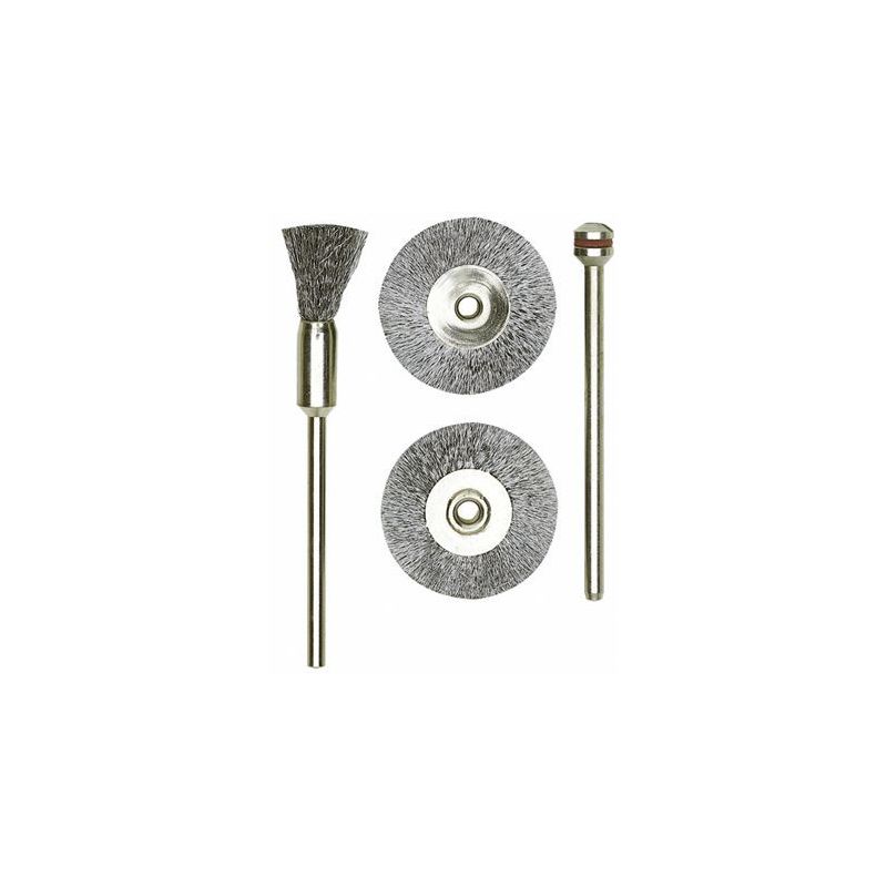 PROXXON Pinselbürsten, Stahl, 8 mm, 2 Stück