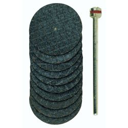 PROXXON Trennscheiben mit Gewebe, Ø 22 mm, 10 Stück + 1 Träger