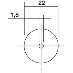 PROXXON Trennscheiben, Ø 22 mm, 10 Stück + 1 Träger